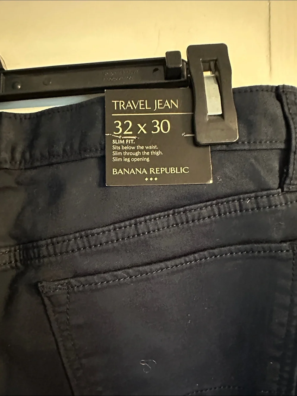 Banana Republic Men's Slim Straight Black Jeans
